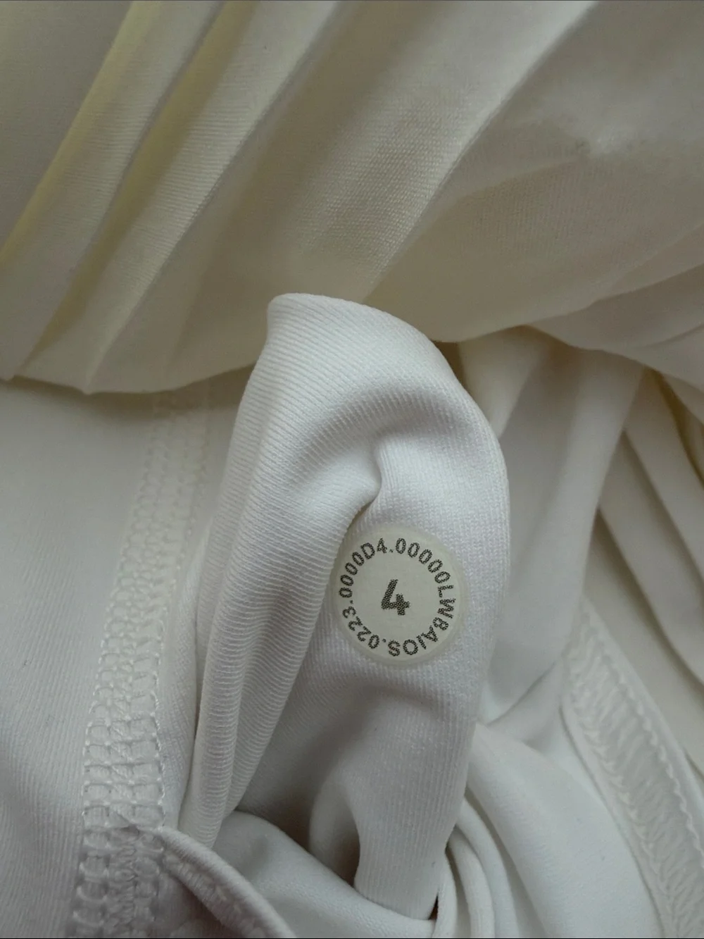 Lululemon Tiered Pleats High-Rise Tennis Skirt Skort White 4 NWT